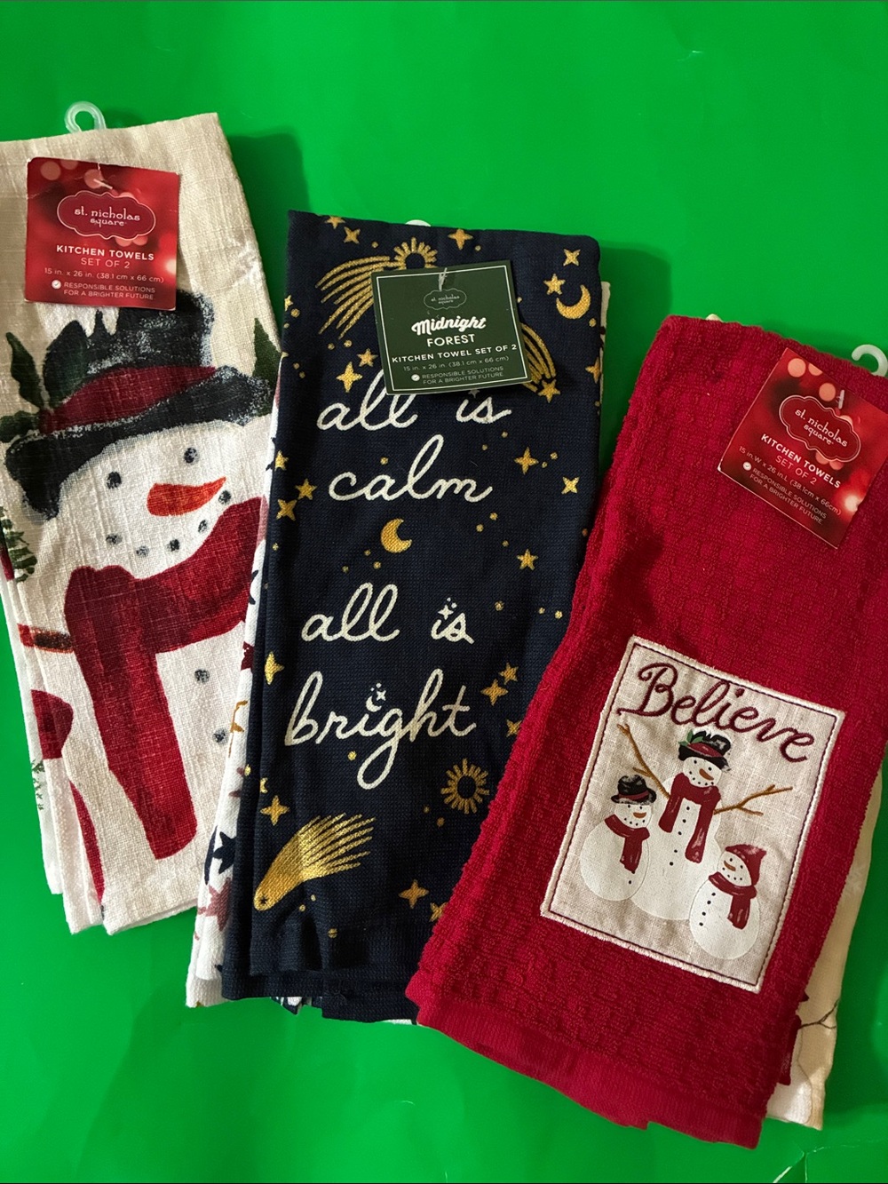 St. Nicholas Square - KITCHEN TOWELS (sets of 2) - your choice